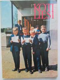 Kotiliesi 1965 nr 11  Kesäkuu 1965 -mm. Mikä nostaa lihan hintoja, Vajaamielinenkin lapsi on kodin jäsen, Lomaleirit kutsuvat jälleen väsyneitä äitejä,