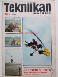 Tekniikan Maailma 1968 nr 3 -mm. Lentokoneita syntyy kellaripajoissa, 1968 nr 3 . Laaja artikkeli itsetehdyistä lentokoneista). Fiat 125 1968 koeajossa.
