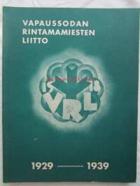 Vapaussodan Rintamiesten Liitto 1929-1939