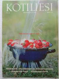 Kotiliesi 1969 nr 14 -mm. Suhtautuminen kehitysvammaiseen, Rakennetaan uima-allas pihalle, Termospullo, Marjasato kypsyy ja säilöminen, Näin eletään