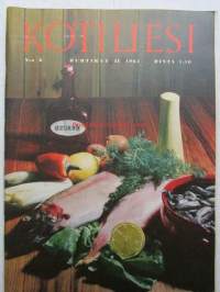 Kotiliesi 1964 nr 8 -mm. Trikooteollisuuden kevättä ja kesää, Sigyn Alenius Tanskalaisen perheen harrastehuone, Erillinen lukio unohdettu koulumuoto,