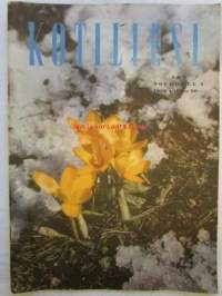 Kotiliesi 1956 nr 9 toukokuu -mm. Keveämpiä kalorioita kesän kynnyksellä, Aikaista satoja muovin alta, Kellarihissi. Keski-Pohjanmaan emäntäkoulu - opettaja