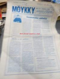 Möykky 1965 nr 1-2 joulukuu - Kupittaan Yhteiskolun teinikunnan lehti; Jukka Leino - Turun Teiniyhdistyksen puheenjohtaja, Jimmy Ikonen - Heillä ei ole paikkaa,
