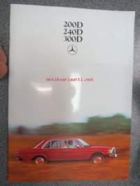 Mercedes-Benz 200D 240D 300D 1981 -myyntiesite, ruotsinkielinen