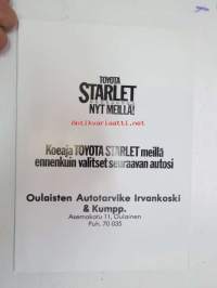 Toyota Starlet -myyntiesite