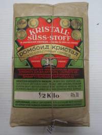 Kristall-Süs-stoff im rhomboeder Kristallen - 50 mal so süss als Zucker / Romboid kristal 450 raz space sahara -alkuperäinen, avaamaton makeutusainepakkaus noin
