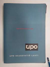 Upo- jääkaappien, pesukoneiden, talousvalujen ym. kuvitettu tuoteluettelo