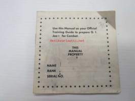 G.I. Joe - Official Training Guide to prepare G.I. Joe to combat -varusteluettelo