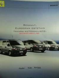 Renault Master, Trafic, Kangoo express tavara-automallisto - myyntiesite