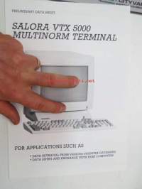 Salora VTX 5000 Multinorm terminal näyttöpääte -myyntiesite