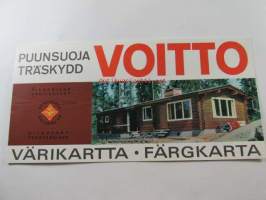 Tikkurilan Väritehtaat - Voitto puunsuoja värikartta / Färgkarta