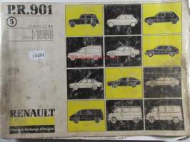 Renault ...➡︎ 1986 - P.R. 901  - Varaosaluettelo, katso sisältö kuvista tarkemmin