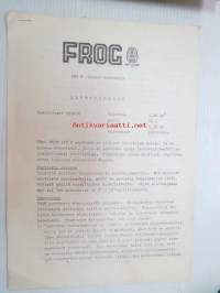 FROG 150 R Dieselmoottorin käyttöohjeet + osaluettelo