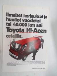 Toyota Hi-Ace -myyntiesite