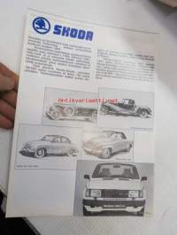Skoda 120, 130 mallisto -myyntiesite
