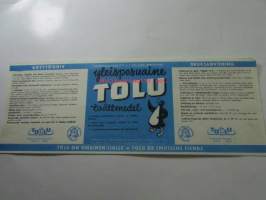 Tolu yleispesuaine etiketti käyttämätön - Tolu tvättmedel