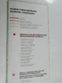 Helsinki pyöräilyreittikartta 1975
