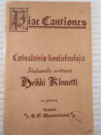 Latinalaisia koululauluja - sekakuorolle sovittanut Hekki Klemantti