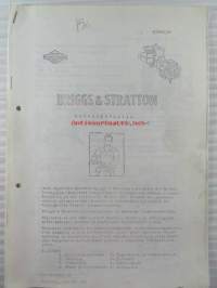 Briggs & Stratton 60000 ja 80000 (2-3 hv) Korjausohjeita