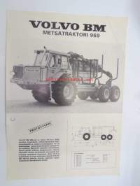 Volvo BM 969 metsätraktori - prototyyppi -myyntiesite