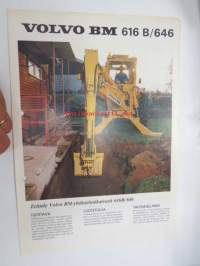 Volvo BM 616 B / 646 yhdistelmäkaivuri -myyntiesite
