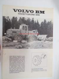 Volvo BM 846 kuormaaja / tiivistyskone -myyntiesite