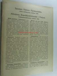 Suomen Yleinen Palokuntaliitto liiton tiedonantoja lokakuu 1928 / Allmänna Brandkårsförbundet i Finland förbundsmeddelanden semptember 1928