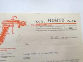 Oy Hohto Ab, Helsinki, 13.6.1940 -asiakirja