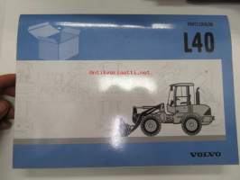 Volvo L40 kuormaaja -varaosaluettelo