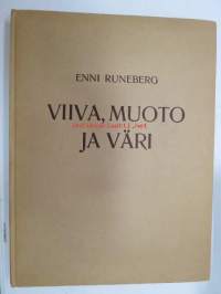 Viiva, muoto ja väri -piirustuksen ja kuvaamataidon opettamisen oppikirja havainnollisine kuvineen ja tuntisuunnitelmineen, aineistossa myös huomattavissa