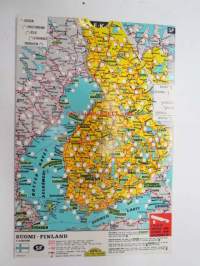 Medipolar Suomi-Finland 1:5 000 000 välimatkatkataulukko
