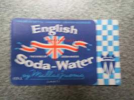 English Soda-Water, Mallasjuoma Oy, Lahti -juomaetiketti