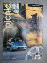 Toyota Picnic lisävarusteet 1999 -myyntiesite