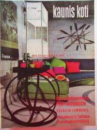 Kaunis Koti 1968 nr 5, Kansikuva Mika Gnüpfer, Vuoteet, Konferenssi Suomenlinna, Kesäillat, Tapetit palaavat, Pop-huone, Talo Kohonen, ym.