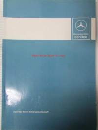 Mercedes-Benz Uudet kuorma-autotyypit 1979, huoltotöiden johdantovihko, katso kuvista sisältö tarkemmin