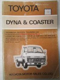 Toyota Dyna & Coaster Technical Service Training AID- korjaamokirjasarjan osa