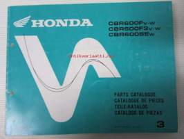 Honda CBR600Fv-w, CBR600F3v-w, CBR600SEw, Parts Catalogue 3 / Catalogue De Pieces / Teile-Katalog / Catalogo De Piezas -alkuperäinen varaosaluettelo