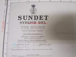 Sundet Synlige Del, the sound southern part - Merikartta