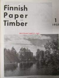 Finnish Paper and Timber 1951 -sidottu vuosikerta
