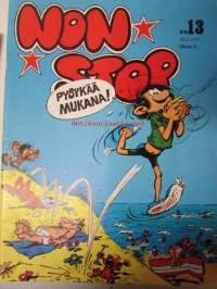 Non Stop 1977 nr 13 - Niilo Pielinen, Gorto Maltese, Tintti, Klorofylli, Tim ja Tom, Strumffit, Vili & Bill.