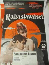 Rakastavaiset - De älskande, pääosissa Madeleine Robinson, Agnes Laurent, Gil Vidal, Rene Dary -elokuvajuliste