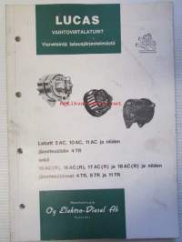 Lucas vaihtovirtalaturit - Vianetsintä latausjärjestelmästä