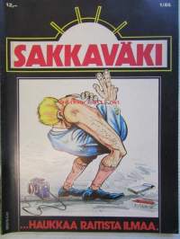 Sakkaväki 1985 nr 1- ...haukkaa raitista ilmaa