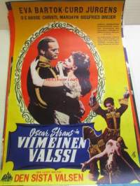 Oscar Straus'in Viimeinen Valssi - Der Letzte Walzer Den Sista Valsen, pääosissa Eva Bartok, Curd Jürgens, O.E. Hasse, Christl Mardayn, Siegfried Breuer -
