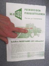 Massey-Harris  M-H 630 S itsekulkeva leikkuupuimuri -myyntiesite