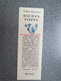 Veikko Huovinen - Rauhanpiippu -kirjanmerkki