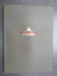 Finska Pappersbruksföreningen 1918-1928 -kokonahkakantinen lahjasidos