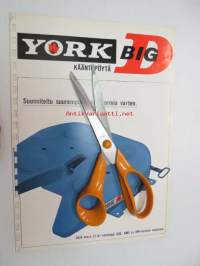 York Big D kääntöpöytä -esite + varaosaluettelo