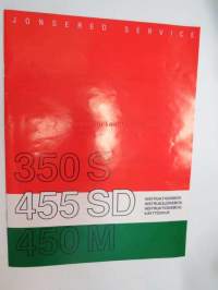 Jonsered 350 S, 455 SD, 450 M Instruktionsbok - Instruksjonsbok - Instruktionsbog - Käyttöohjekirja ruohonleikkuri, gräsklippare (lawn mower manual) + Briggs &