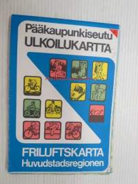 Pääkaupunkiseutu Ulkoilukartta 1984 Friluftskarta huvudstadsregionen